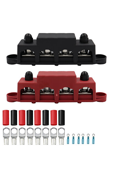 Choice M10 قطعتان، قضيب توصيل كهربائي رباعي المسامير، موزع طاقة، كتلة توزيع ط...