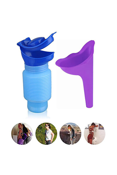 Choice مبولة محمولة للبالغين، لون بنفسجي، سعة 750 مل، مناسبة للتخييم والسفر و...