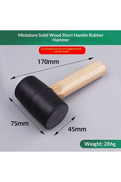 Choice1 rubber mallet Mini Hammer High Carbon Steel Hammer Solid Wood Short H...