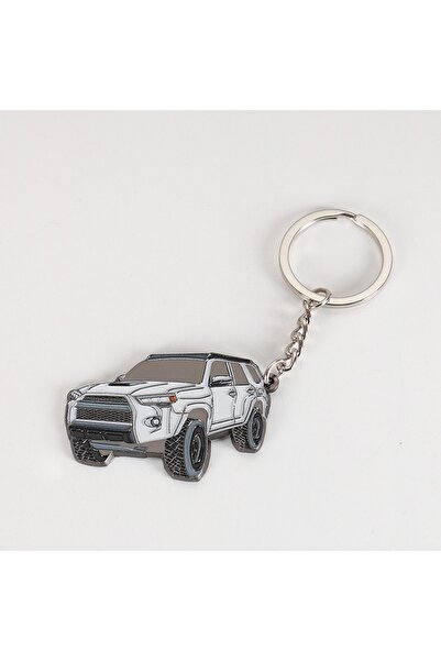 Choice1 WHITE 3D Car Model Keychain Suitable for Toyota 4Runner Car Enthusias...