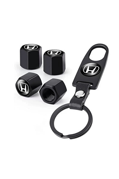 Choice مجموعة أغطية صمامات إطارات سيارات هوندا الجديدة باللون الأسود، 4 قطع، ...