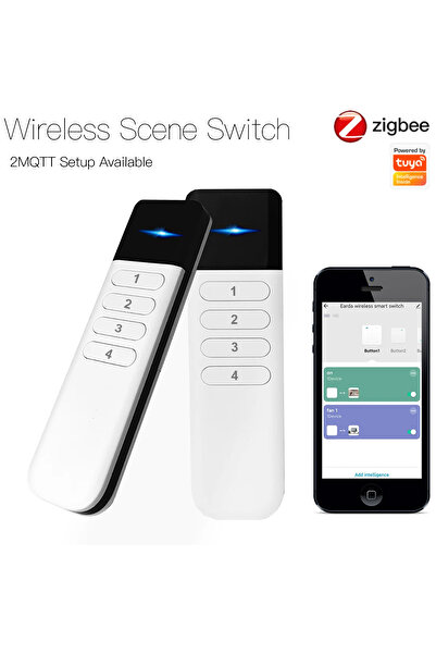 Choice1 Wireless Remote Tuya ZigBee Wireless Portable Remote Control 4 Zone L...