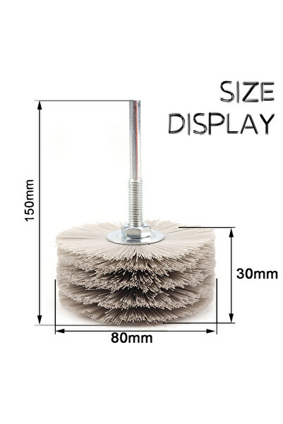 Choice5 فرشاة تجليخ سلكية كاشطة من النايلون P400 مقاس 80 مم، فرشاة تلميع للمث...