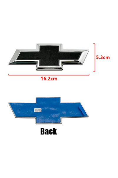 Choice1 16.2cm Silver black 16.2cm ABS Car Front logo grill Rear Bumper tail ...