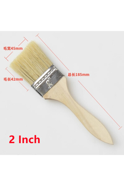 Choice 2 inch-5pcs 5Pcs Excellent Quality Paint Brush Wooden/Plastic Handle B...