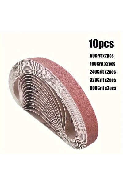 choice2 10 قطع متنوعة 520x20 مم، 10 قطع 60/100/240/320/800#، ماكينة صنفرة صغي...