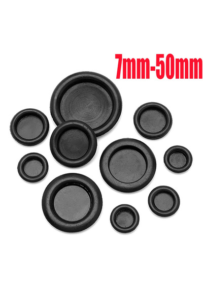 Choice 20pcs 25mm 20pcs O Rings Hole Cap 7-50mm Single Side Guard Coil Sealin...