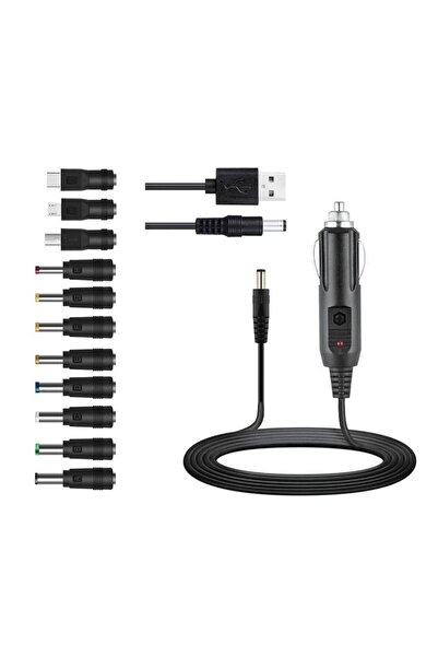 choice2 شاحن سيارة عالمي 12 فولت 24 واط مزود بمنفذ USB ولاعة 11 فولت تيار مست...