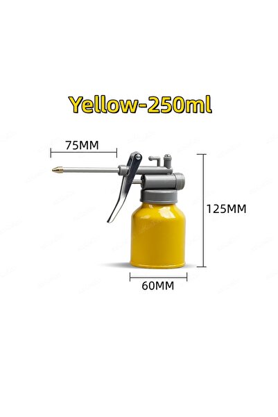 Choice مضخة زيت صفراء سعة 250 مل مزودة بفوهة إبهام، علبة زيت، وعاء زيت، زيت ت...