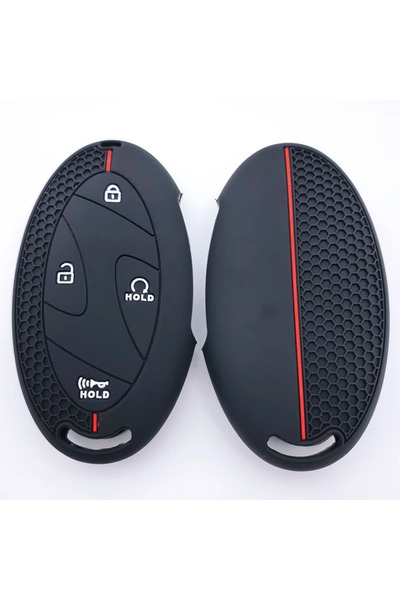 choice2 غطاء مفتاح السيارة عن بعد من السيليكون، قطعة واحدة، 4 أزرار، حامل مفت...