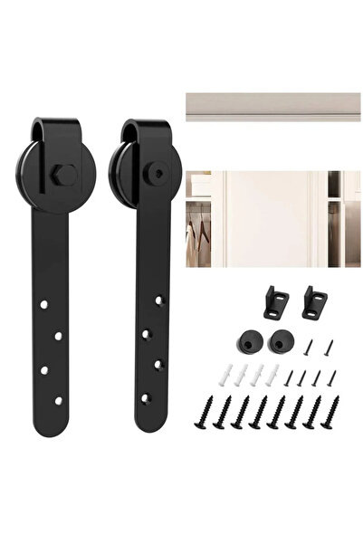 Choice AS SHOW Antique Sliding Barn Wood Door Hardware Kit Closet Set Roller ...