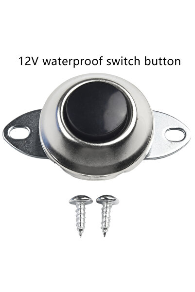 Choice مفتاح تشغيل 12 فولت، زر ضغط، مقاوم للماء، معدني، للسيارات والقوارب، بو...