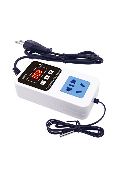 Choice وحدة تحكم في درجة الحرارة W2022 بمقبس أوروبي، تعمل بجهد 110/220 فولت ت...