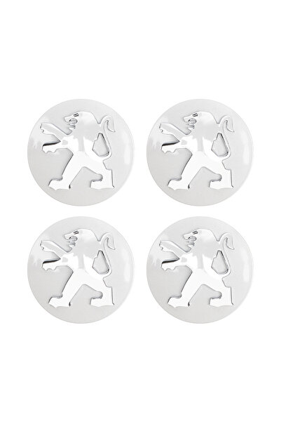 Peugeot 4 قطع غطاء مركزي أسود خاص لمحاور عجلات السيارات الجديدة 206 307 308 2...