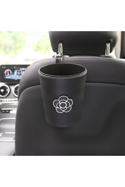 Choice white with bear Cute Cartoon Panda Doll Car Trash Bin Can for Back Sea...