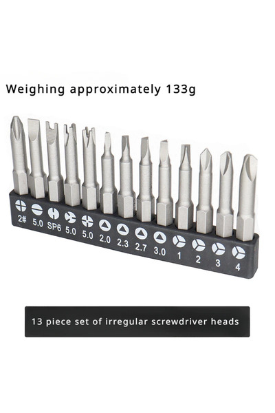 Choice مجموعة مفكات براغي خاصة الشكل مكونة من 13 قطعة (5/13 قطعة) بطول 50 مم،...