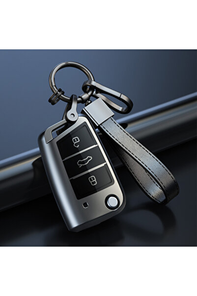 Choice grey keychain For VW Volkswagen Golf 7 7 Tiguan 2 TPU Shell Fob Car Fl...