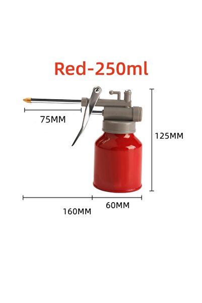 Choice مضخة زيت حمراء سعة ٢٥٠ مل مزودة بفوهة للإبهام، علبة زيت، وعاء زيت، زيت...