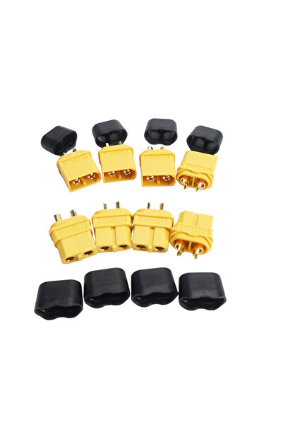 Choice موصلات XT60H ذكر وأنثى - 4 أزواج، 4 قطع، موصلات ترقية XT60H، موصلات رص...