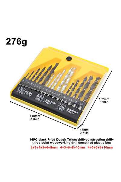 Choice مجموعة رؤوس مثقاب متنوعة، مثقاب بناء، مثقاب ثلاثي النقاط لأعمال النجار...