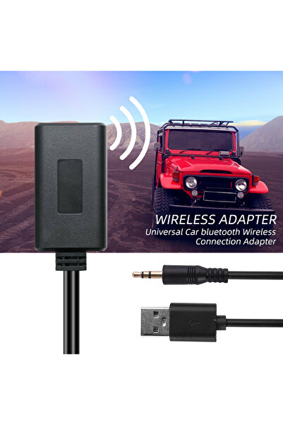 Kebidumei محول كابل بلوتوث لاسلكي للسيارة USB و AUX مع مستقبل صوت عالي الجودة...