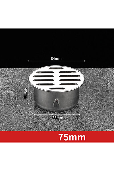 Choice8 مصرف أرضي 75 مم، 50-200 مم، مصرف أرضي للشرفة، مصنوع من الفولاذ المقاو...