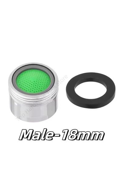 Choice4 طقم فوهات صنبور نحاسية موفرة للمياه، مقاس ذكر 18 مم، قطعة واحدة، بخيو...