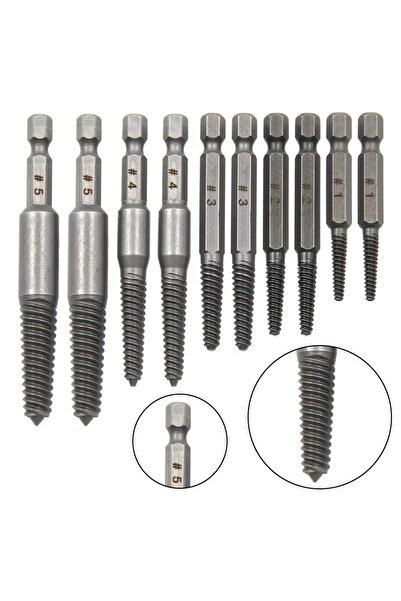 Choice مجموعة مستخرج مكونة من 10 قطع، 10 قطع من مسامير مستخرجة ذات ساق سداسية...