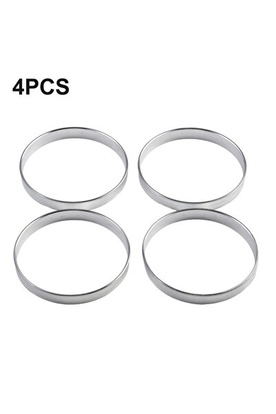 Choice أربع حلقات مركزية من الألومنيوم، تناسب محاور السيارات بقطر 72.6 مم وقط...