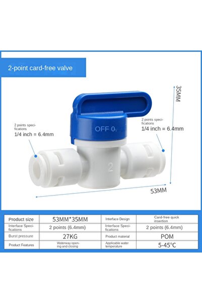 Choice7 قطعة واحدة 1I4 مناسبة لصمام تنقية المياه، مفتاح أنبوب مياه 1/4 بوصة "...