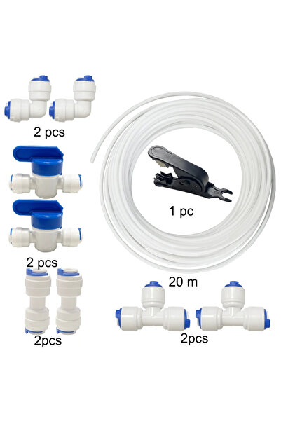 Choice4 1/4" 20M Suit Water Supply Hose And Inline Shut-off Valve Water Tube ...