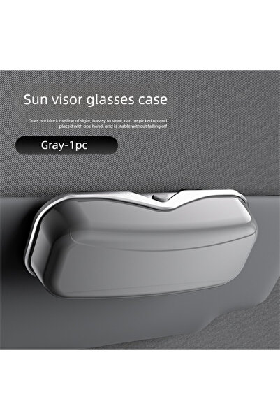 Choice1 علبة نظارات سيارة رمادية اللون تمنع اهتزاز النظارات، حامل نظارات شمسي...
