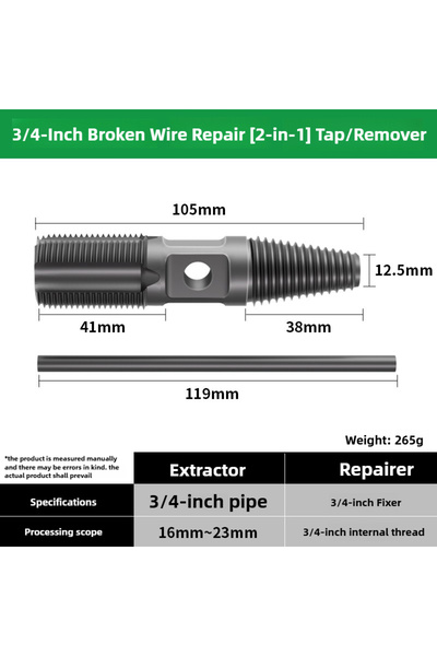 Choice1 مجموعة لقم حفر مزدوجة الرأس لاستخراج البراغي التالفة من باوليان DN20،...