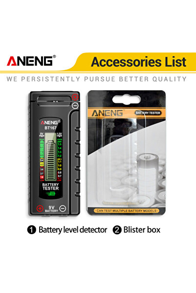 ANENG جهاز اختبار البطارية BT167، يقيس مستوى البطارية، مصنوع من بلاستيك ABS، ...