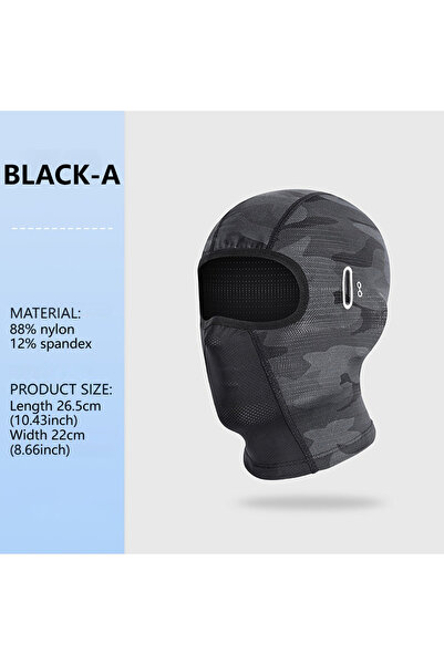 Choice قناع وجه أسود صيفي من GTUBIKE لركوب الدراجات النارية، بطانة خوذة الدرا...