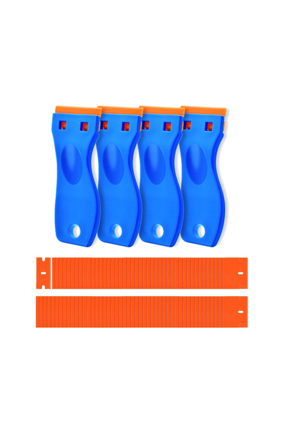 Choice 4 and 100pcs Adhesive Remover Car Sticker Remover Cleaning Scraper Glu...