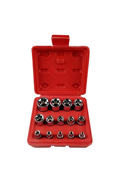 Choice 14PC 14PCS Female E-Torx Star Socket Set with Case 1/4, 3/8, 1/2 in. D...