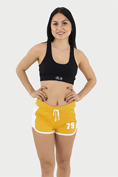 OBJE Women's Yellow Mini Shorts