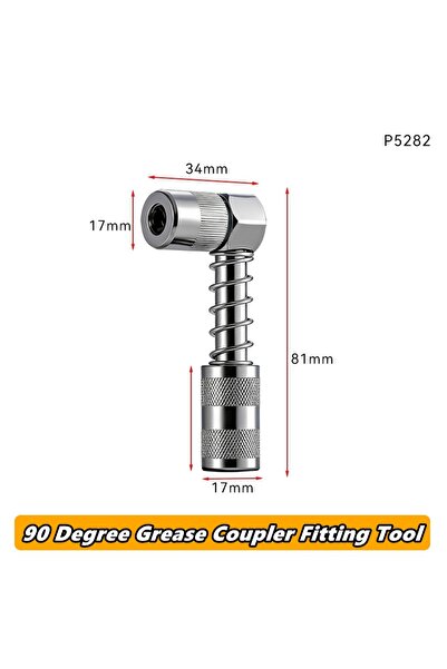 Choice 1pc New Professional Grease Coupler Fitting Tool 90 Degree Coupler Gre...