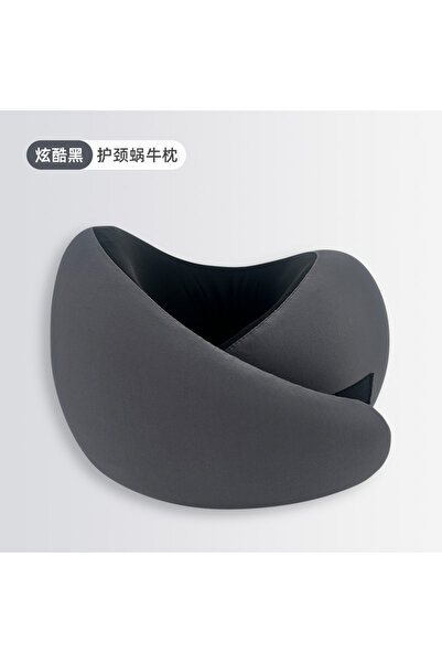 Choice1 وسادة رقبة للسفر من C0Q باللون الأسود، توفر دعمًا بزاوية 360 درجة، مث...