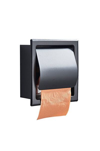 Choice حامل ورق تواليت أسود غير لامع من شينيسيا، مصنوع من الفولاذ المقاوم للص...