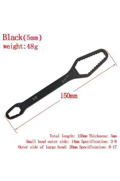 Choice4 1pcs black 8pcs Allen Wrench Metric Wrench Inch Wrench L Wrench Size ...