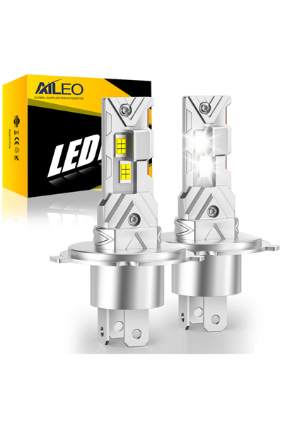 Choice1 مصباحان LED من نوع H7 6500K AILEO، بقوة 200 واط وشدة إضاءة 20000 لومن...