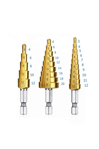 Choice Spiral 4-32 HSS Titanium-Coated Spiral Groove Step Drill Bit Or Straig...