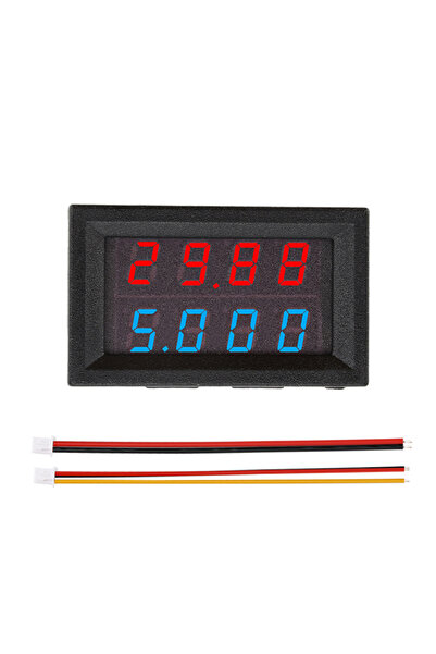 Choice1 مقياس فولتميتر/أمبير رقمي صغير بأربعة أرقام وخمسة أسلاك، يعمل بجهد 0-...