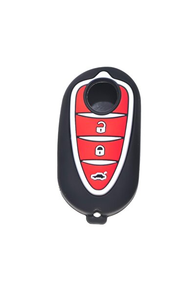 Choice حامل غطاء مفتاح سيليكون من النوع الثاني لسيارات ألفا روميو جولييتا ميث...