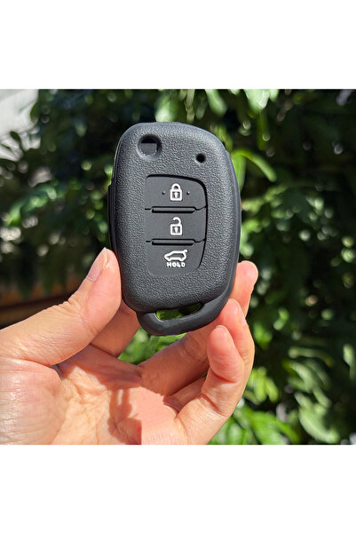 Choice10 غطاء مفتاح سيارة أسود قطعة واحدة لسيارات هيونداي IX35 جراند، I10 إلن...