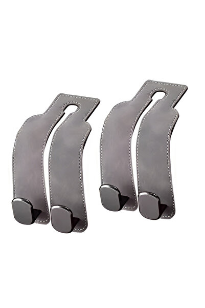 Choice4 طقم تعليق مزدوج الخطاف لمسند رأس السيارة من سيميتال، رمادي اللون، قطع...