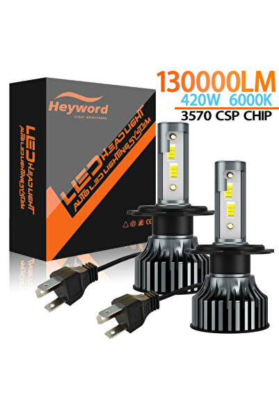 Choice13 مصباحان أماميان للسيارة من هيوورد، إصدار مطور H4 بقوة 5000 لومن، متو...