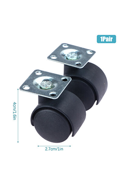Choice B 1Pair 1Pair 1inch Universal Wheel Swivel Caster Roller Wheel Furnitu...